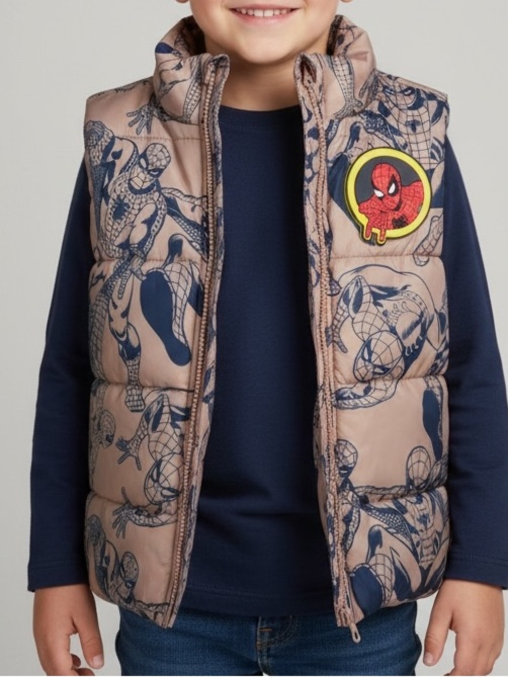 H&M Spiderman MARVEL Puffer Vest, 5T